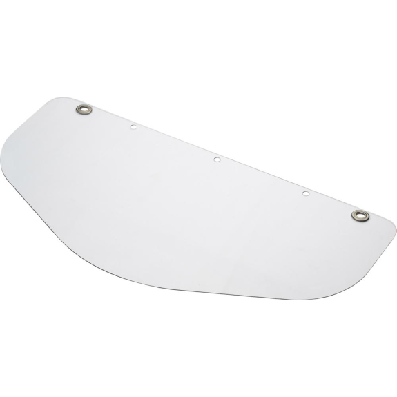 Bouclier de protection contre le visage, PC, 500x250 mm, clair-Lire la description