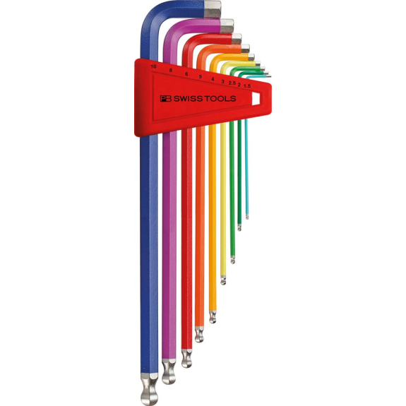 Winkelschraubendreher- Satz im Kunststoffhalter 9-teilig 1,5-10mm RainbowKugelkopf PB Swiss Tools Winkelschraubendreher- Satz im Kunststoffhalter 9-teilig 1,5-10mm RainbowKugelkopf PB Swiss Tools-Beschreibung lesen