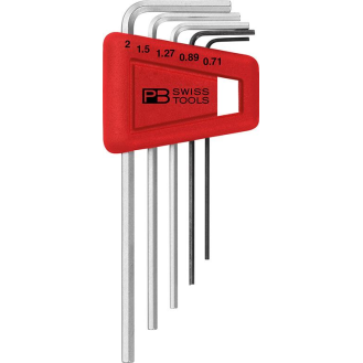 Winkelschraubendreher- Satz im Kunststoffhalter 5-teilig 0,71-2mm PB Swiss Tools-Beschreibung lesen