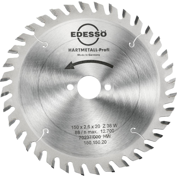 HW Kreissägebl. Profi 150x2,6x20mm Z36 W-Beschreibung lesen