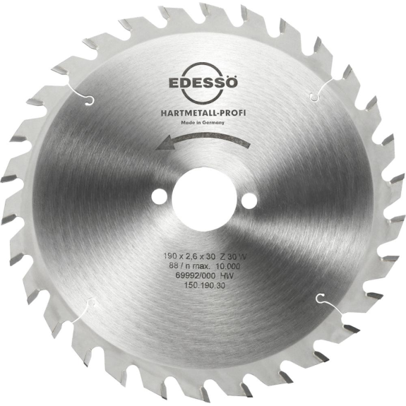 HW Kreissägebl. Profi 190x2,6x30mm Z30 W HW Kreissägebl. Profi 190x2,6x30mm Z30 W-Beschreibung lesen