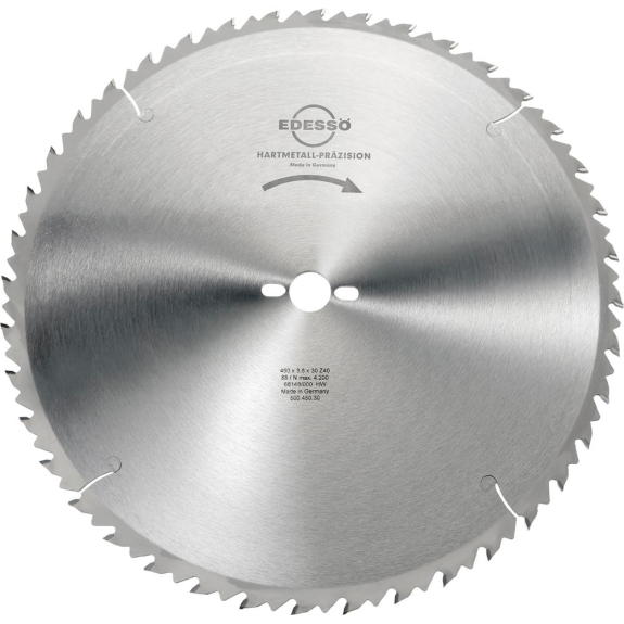 Kreissägeblatt professionell 450x3,8x30mm Z40-Beschreibung lesen