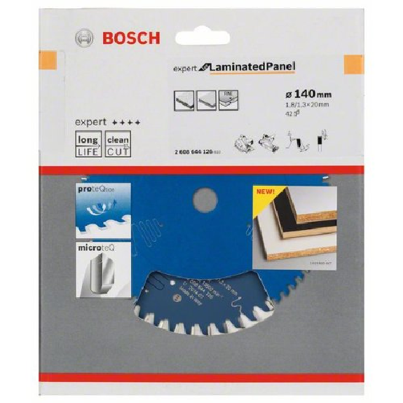 HM-Kreissägeblatt 140x1,8/1,3x20 42Z WZ BosVE à 1 Stück Expert f. Laminated Panel-Beschreibung lesen