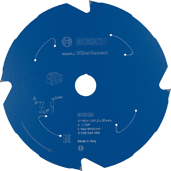 HM-Kreissägeblatt 160x1,8/1,2x20 4Z  VE à 1 Stück Expert for Fiber Cement-Beschreibung lesen