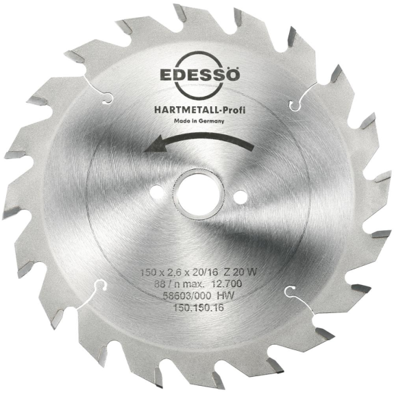 HW Circle Sow Professionnel 150x2.6x16mm Z20 W-Leggi tutto