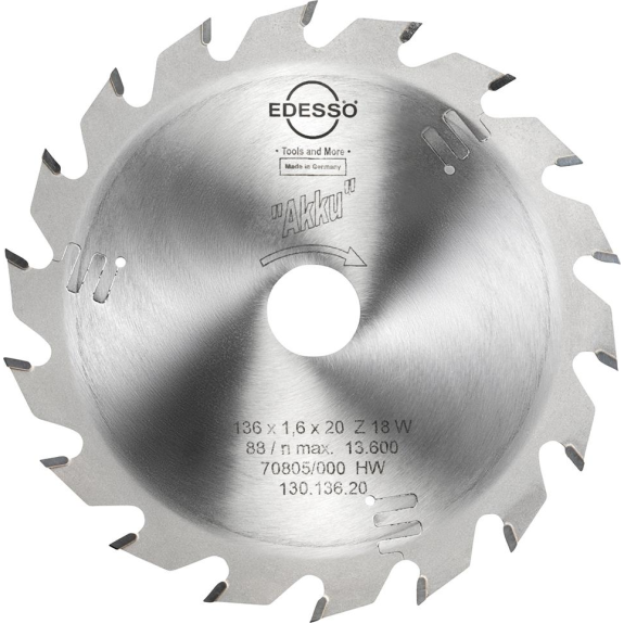 HW Kreissägebl. Akku 136x1,6x20mm Z18 W HW Kreissägebl. Akku 136x1,6x20mm Z18 W-Beschreibung lesen