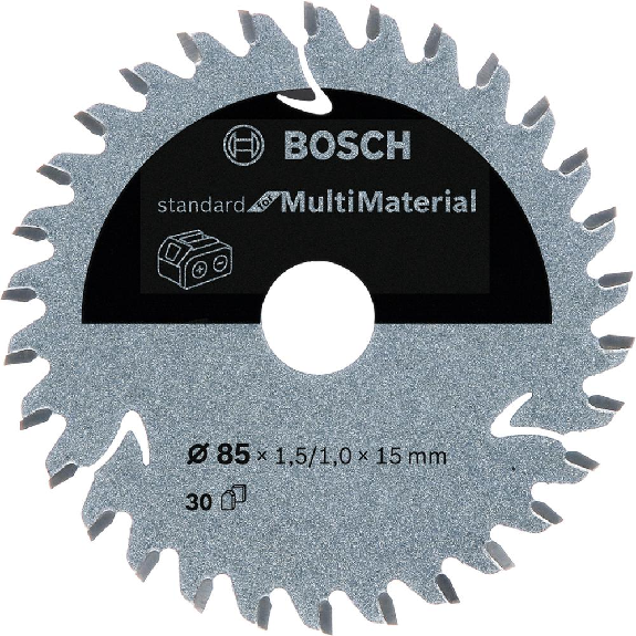 HM-Kreissägeblatt 85x1,5/1x15 30Z  VE à 1 Stück Multi Mat für Akkusägen-Beschreibung lesen