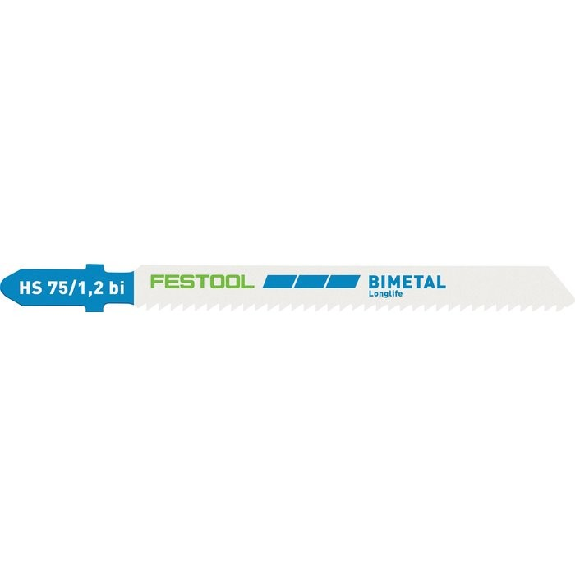 Festool Stichsgeblatt HS 75/1,2 BI/5 METAL STEEL/STAINLESS STEEL-Beschreibung lesen