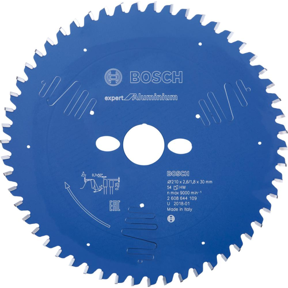 HM-Kreissägeblatt 210x2,6/1,8x30 54Z  VE à 1 Stück Expert for Aluminium-Beschreibung lesen