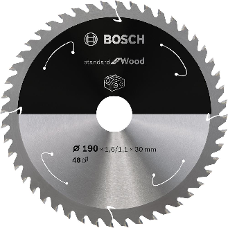 HM-Kreissägeblatt 190x1,6/1,1x30 48Z  VE à 1 Stück Standard Wood f Akkusägen-Beschreibung lesen