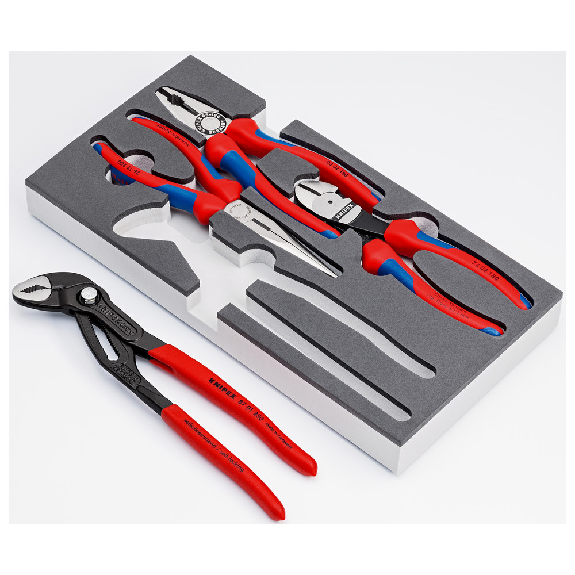 KNIPEX 00 20 01 V15 Zangen-Set in Schaumstoffeinlage-Beschreibung lesen