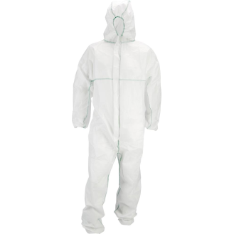 Einwegschmutzanzug, PP, Gr. 2XL, weiß,-Beschreibung lesen