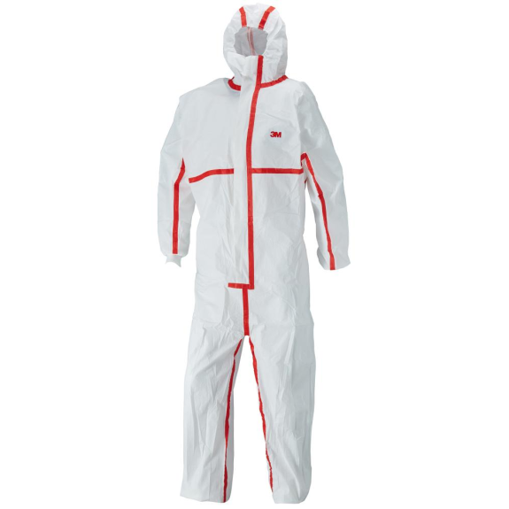 Schutzanzug 4565, weiß/rot Typ 4/5/6 Gr.4XL Schutzanzug 4565, weiß/rot Typ 4/5/6 Gr.4XL-Beschreibung lesen