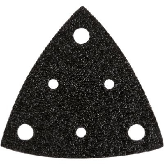 Dreieck-Schleifblatt gelocht, 80mm K120  VE à 5 Stück-Beschreibung lesen
