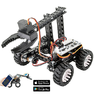 Rover con braccio robotico e pinza - controllato da App-Leggi tutto