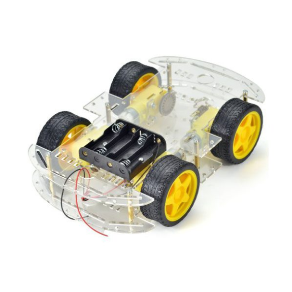 Base de robot à 4 roues + Motorhydutors + pneus-Leer más