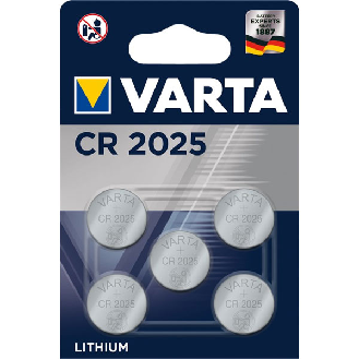 Set 5 Batterie al Litio VARTA CR2025 - 3V-Leggi tutto