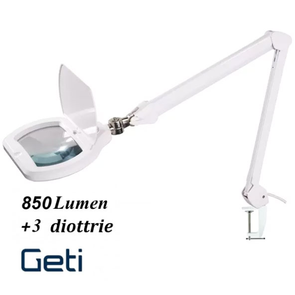 Lampada LED professionale con lente d'ingrandimento 3 diottrie - 850 lumen-Leggi tutto