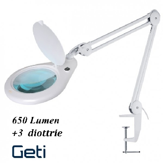 Lampada LED con lente d'ingrandimento 3 diottrie - 650 lumen-Leggi tutto
