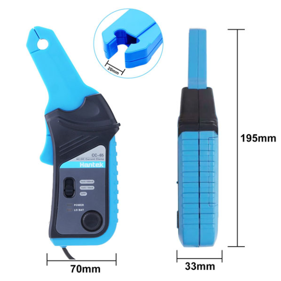 Pinza amperometrica AC/DC 65A 20kHz-Leggi tutto