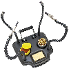 Supporto per saldatura a 4 bracci flessibili con clip a coccodrillo