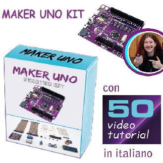 Starter kit con Maker UNO e Video Corso-Leggi tutto