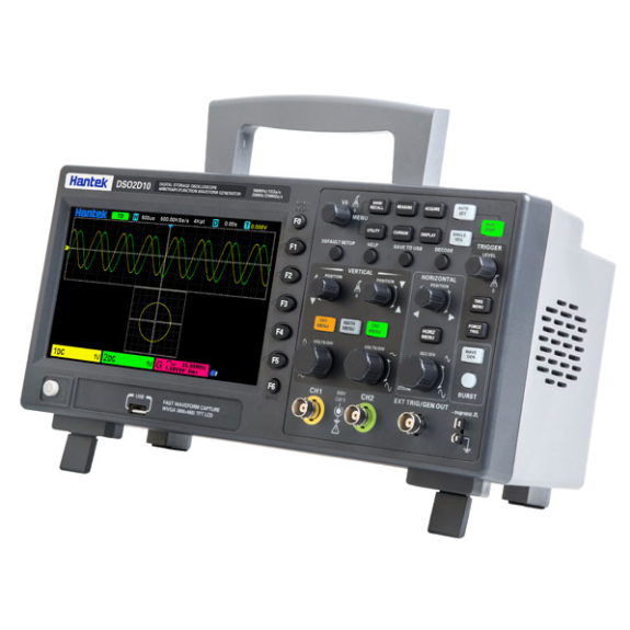 Oscilloscopio da Laboratorio 2 Canali 100 MHz + Generatore forme d'onda-Leggi tutto