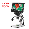Microscopio digitale 1-1200X con monitor LCD a colori da 7"