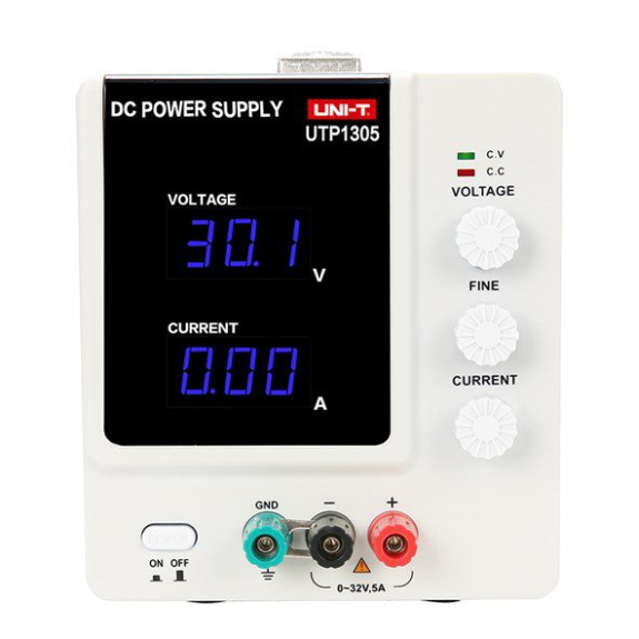 Alimentatore da laboratorio lineare 0-32 V/5 A,  UNI-T-Leggi tutto