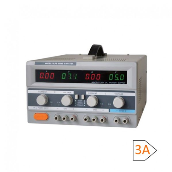 Alimentatore da laboratorio Lineare 2 uscite 0-30 V / 3 A e uscita fissa 5 V / 3 A-Leggi tutto