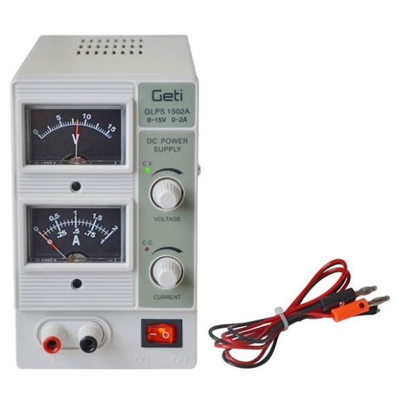 Alimentatore da laboratorio regolabile da 0-15V/0-2A-Leggi tutto