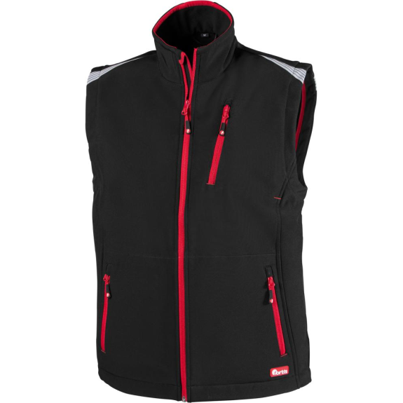 Herren Weste 24, schwarz/rot Gr.XL-Beschreibung lesen