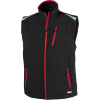 Herren Weste 24, schwarz/rot Gr.XL