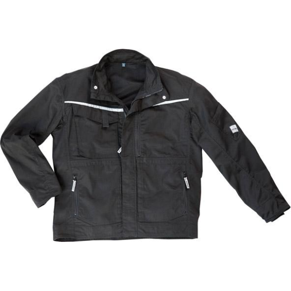 Arbeitsjacke Champ, Gr. S, schwarz/schwarz-Beschreibung lesen