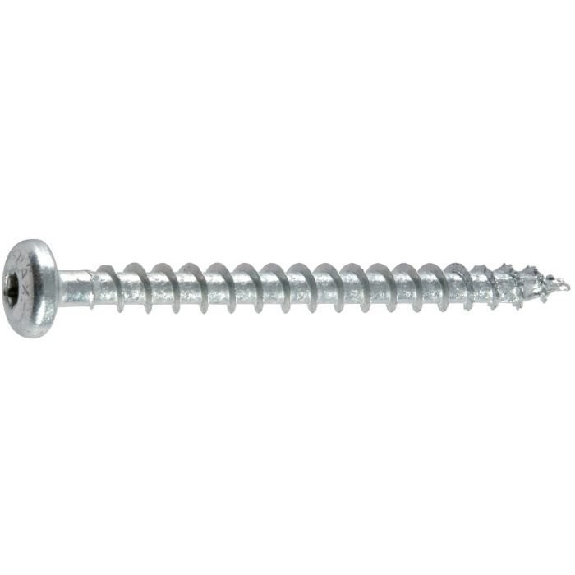 Vis  Filetage total, tête ronde TX-STAR plus - Longueur L (mm): 40 | Longueur LF (mm): 40 | Nombre de pièce: 200 | Diamètre D (mm): 4 | Diamètre DK (mm): 8 | Type d'emut: T20-Lire la description