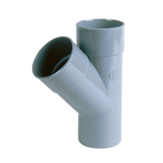 Té réduit MF 45° PVC décharge Ø 50 x 32 x 50*-Lire la description