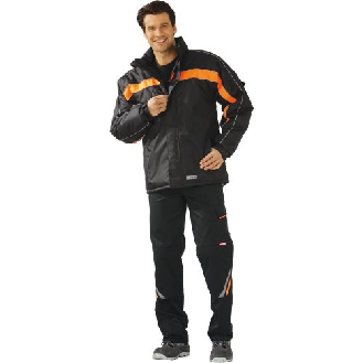 Winterjacke Cosmic, schwarz/orange, Gr. L-Beschreibung lesen