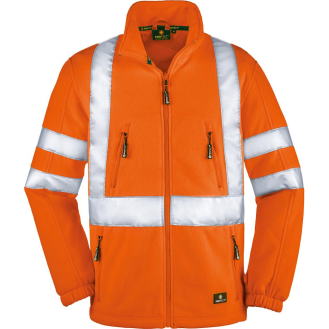 Warnfleecejacke Seattle, leuchtorange,Gr.L-Beschreibung lesen