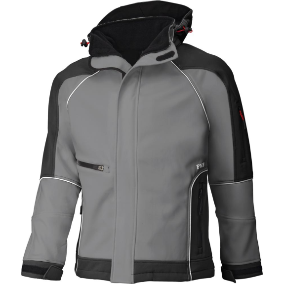 Softshelljacke WALTER, grau-schwarz, Gr.M-Beschreibung lesen