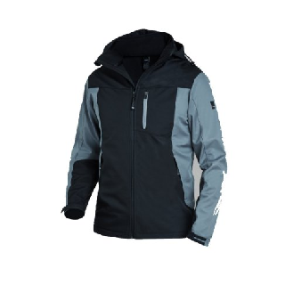 Softshelljacke JANNIK, grau-schwarz, Gr.L-Beschreibung lesen