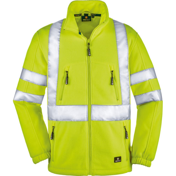 Warnfleecejacke Seattle, leuchtgelb,Gr.L-Beschreibung lesen