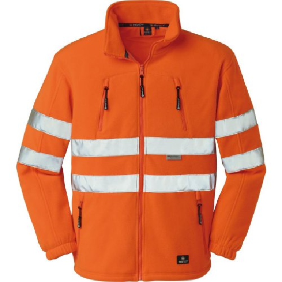 Warnfleecejacke Seattle, leuchtorange,Gr.2XL-Beschreibung lesen