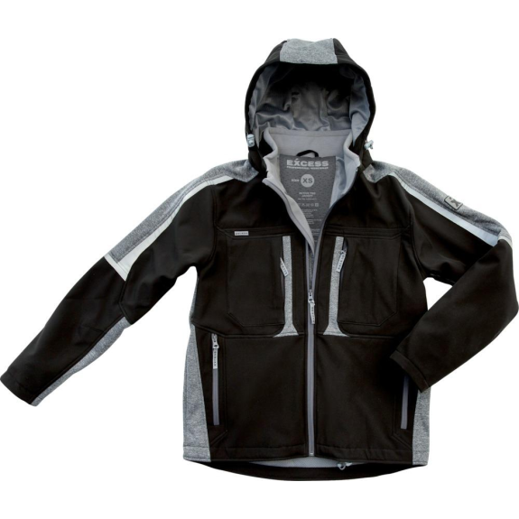 Softshelljacke Proaktiv, Gr.XL, schw./grau Excess-Beschreibung lesen