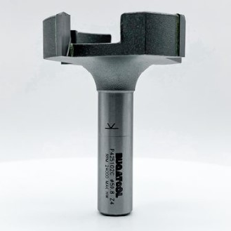 Fresa industrial de aplanar de 4 cuchillas para fresadora de mano y CNC S12-Leer más
