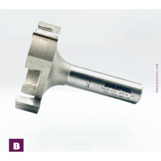 Fresa industrial de aplanar de 4 cuchillas para fresadora de mano y CNC S12-Leer más