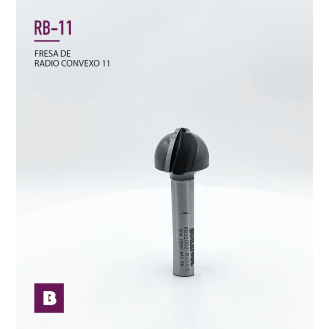 Fresa para madera de radio convexo S8  D10 R5 L42 con 2 cuchillas-Leer más