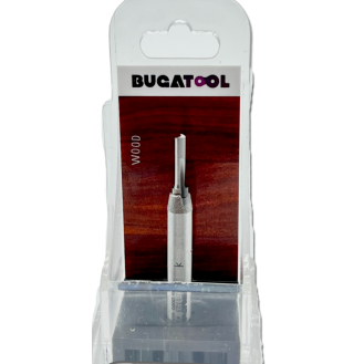 Fresa para madera recta P1 con punta de carburo con vástago S6, D2 y 1 cuchilla para fresadora de mano-Leer más