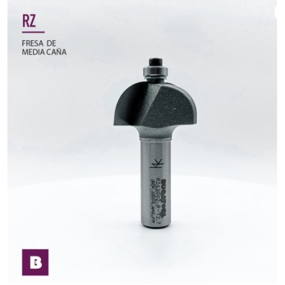 Fresa de media caña CONVEXO CMT RODAMIENTO S12 D35 R12.7-Leer más