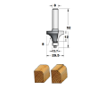 Fresa para madera de radio para cantos de madera con vástago S8 para fresadora de mano - RW08005