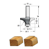 Fresa para madera de radio para cantos de madera con vástago S12 para fresadora de mano - RW22002